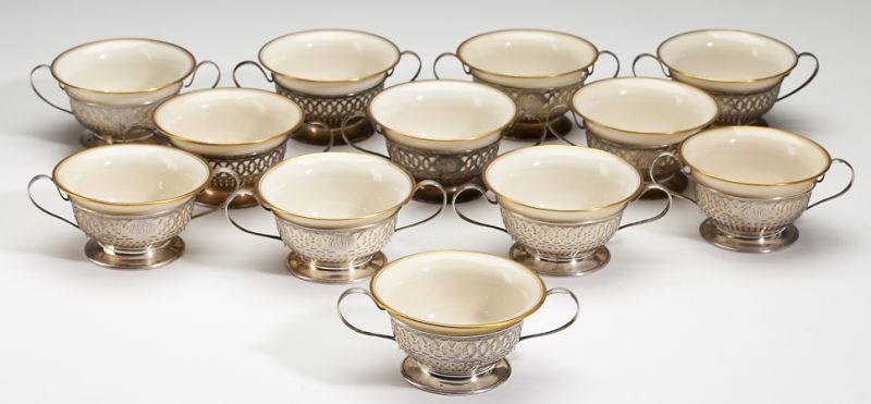 Set of Twelve Sterling Cream Soup