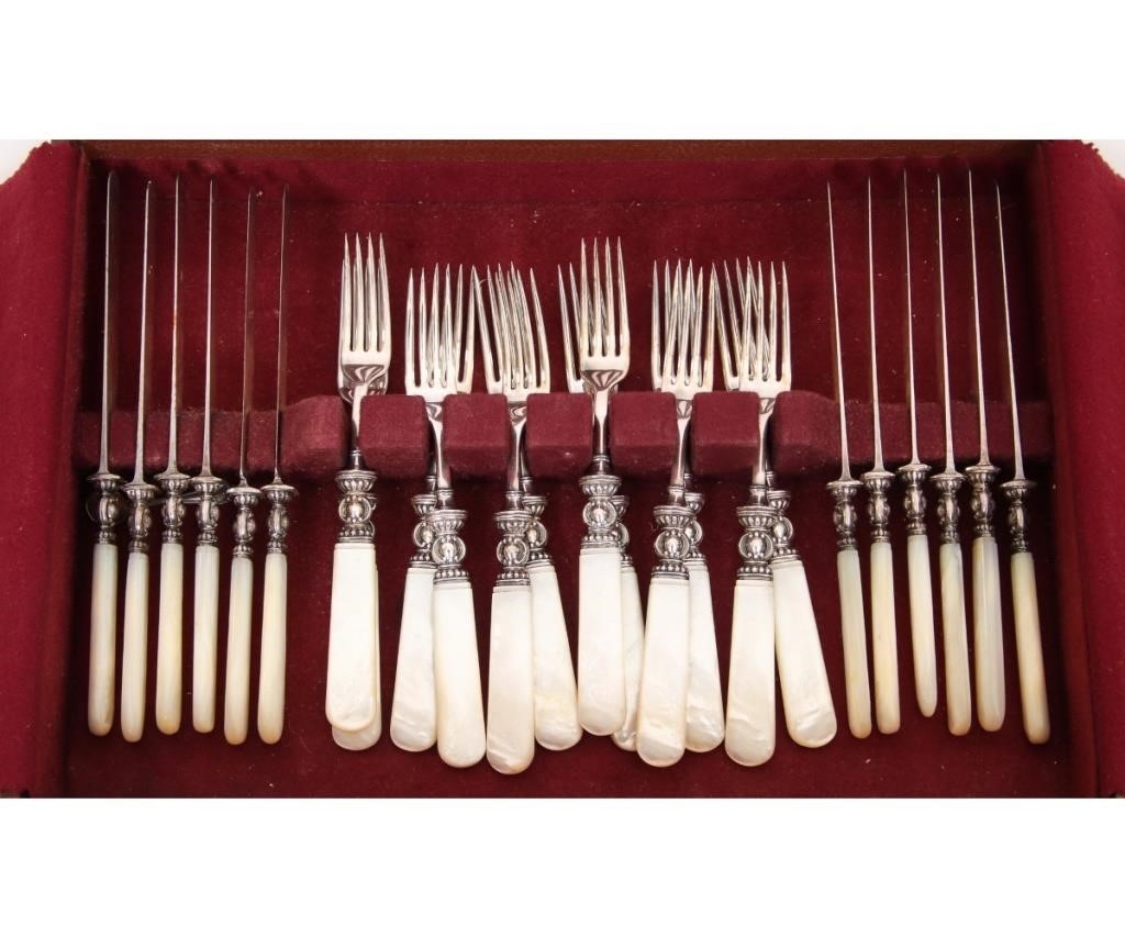 Set of twelve sterling silver