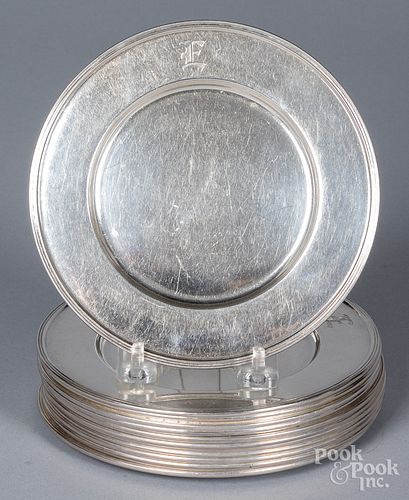 SET OF TWELVE STERLING SILVER