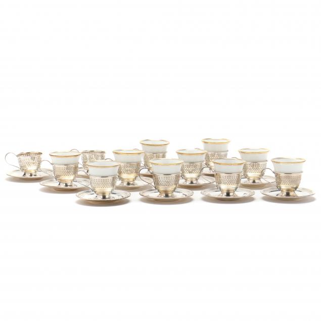 SET OF TWELVE STERLING SILVER