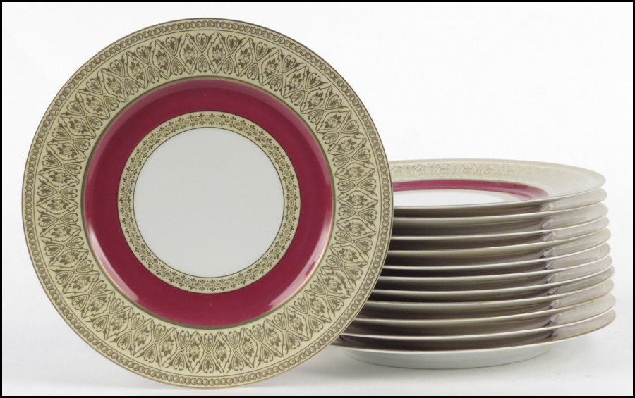 SET OF TWELVE TIRSCHENREUTH GILT