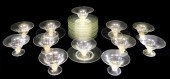 SET OF TWELVE VENETIAN GLASS F
