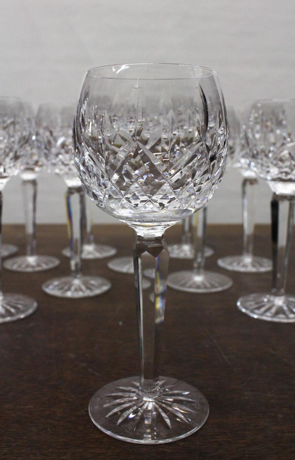 SET OF TWELVE WATERFORD "LISMORE"