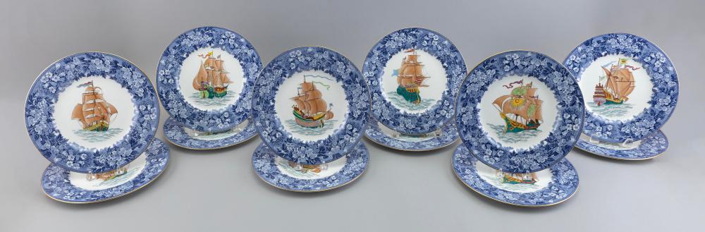 SET OF TWELVE WEDGWOOD FANTASY