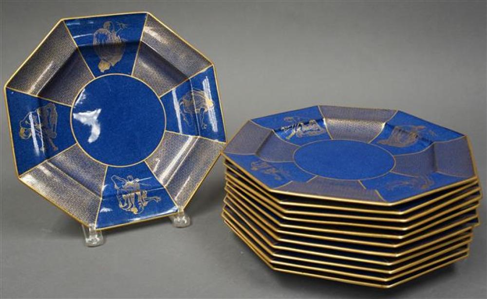 SET OF TWELVE WEDGWOOD OCTAGONAL