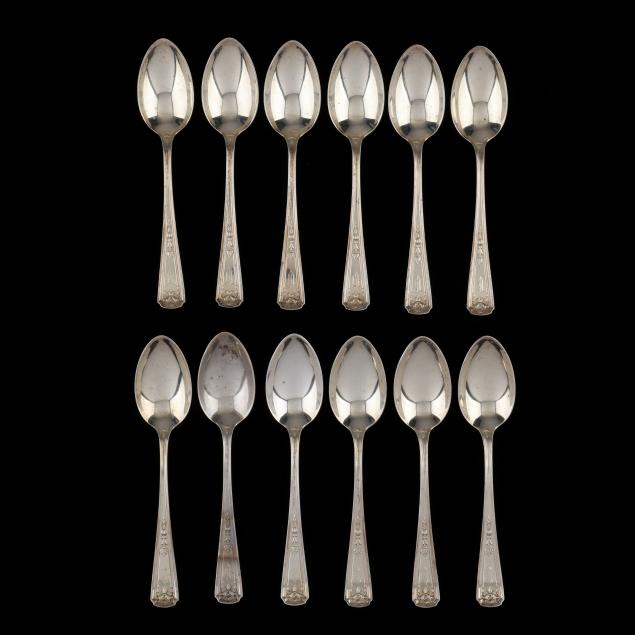 SET OF TWELVE WHITING ORIANA