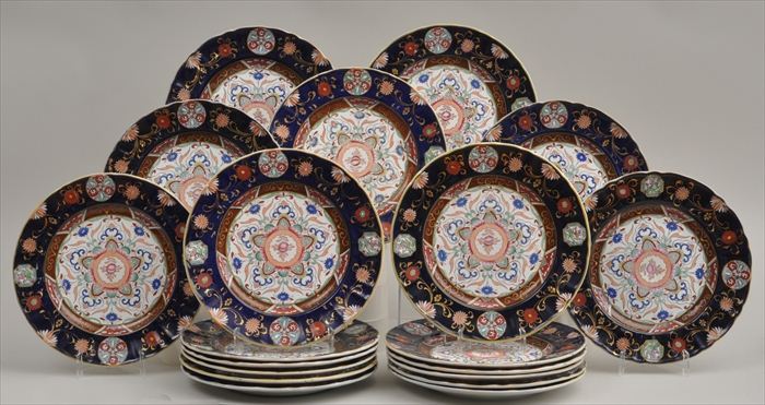 SET OF TWENTY IRONSTONE PLATES