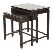 SET OF TWO CHINESE NESTING TAB