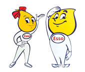 SET OF TWO ESSO OIL DROP BOY &