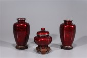 Set of two Japanese ginbari va