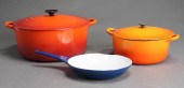 SET OF TWO LE CREUSET CAST IRO