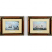 SET OF TWO NAUTICAL FRAMED PRI