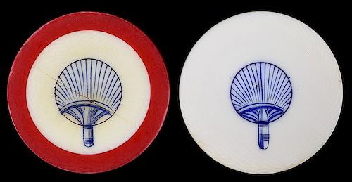 SET OF TWO SCRIMSHAWED IVORY