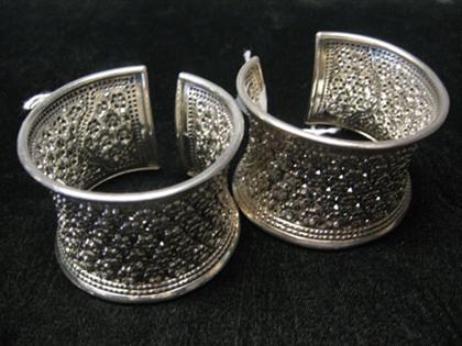 Set of two sterling cuffs    Two