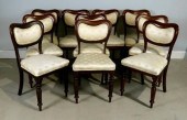 SET OF WALNUT BALLOON BACK DIN