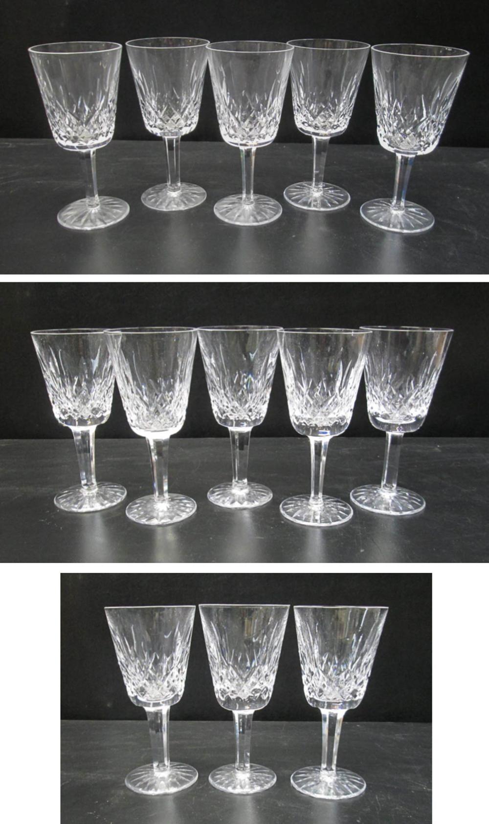 SET OF WATERFORD "LISMORE" CUT