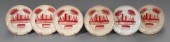 Set of "Wig Wam" spatterware p