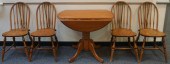 SET OF WINDSOR STYLE FRUITWOOD