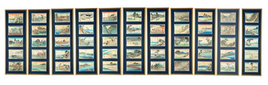 SET OF WOODBLOCK PRINTS AFTER