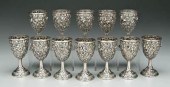 Set Schofield sterling goblets