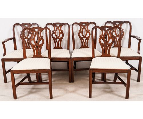 SET SIX BAKER CHIPPENDALE STYLE
