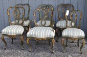 SET SIX CARVED/PAINTED VENETIA
