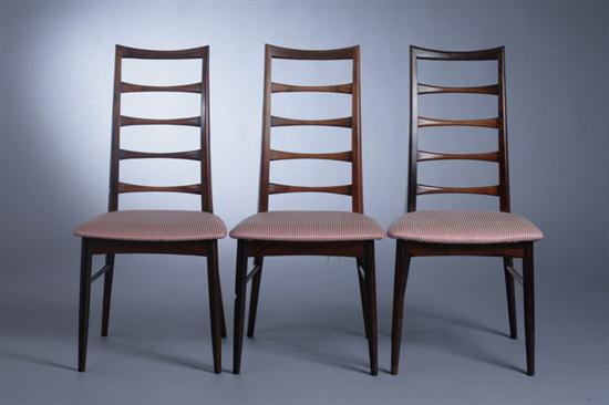 SET SIX DANISH TEAKWOOD