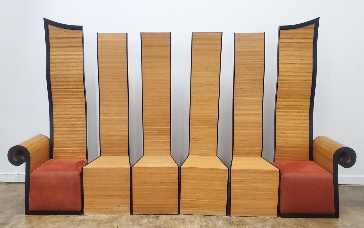 SET, SIX HIGH BACK POSTMODERN