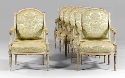 Set six Jacob fauteuil a la