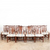 SET, SIXTEEN CHIPPENDALE STYLE