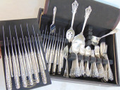SET STERLING SILVER FLATWARE B