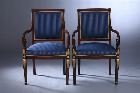 SET TEN FRENCH EMPIRE STYLE