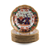 SET TEN SPODE IMARI LUNCHEON P