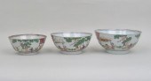SET THREE CHINESE EXPORT PORCE