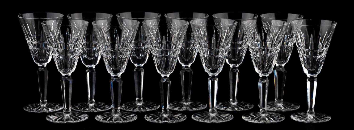 SET, TWELVE WATERFORD "GLENMORE"
