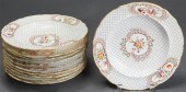 SET WITH 11 ENGLISH FLORAL BOU