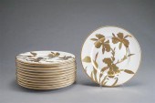 SET WITH 12 STOUFFER GILT IRIS