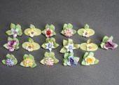 SET WITH 16 ENGLISH FLORAL-FOR