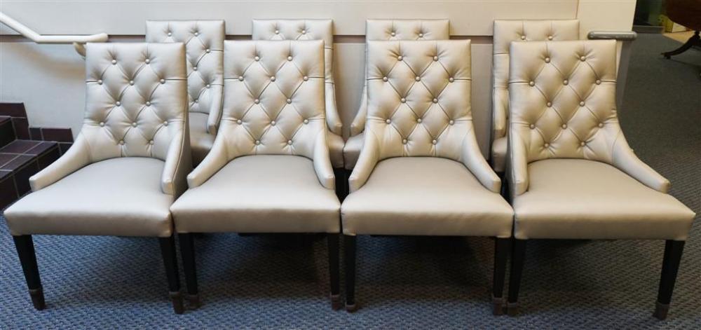 SET WITH EIGHT CONTEMPORARY GRAY