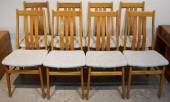 SET WITH EIGHT MID-CENTURY MOD