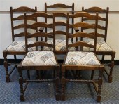 SET WITH FIVE JACOBEAN STYLE O