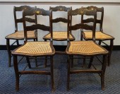 SET WITH FIVE VICTORIAN ROCOCO
