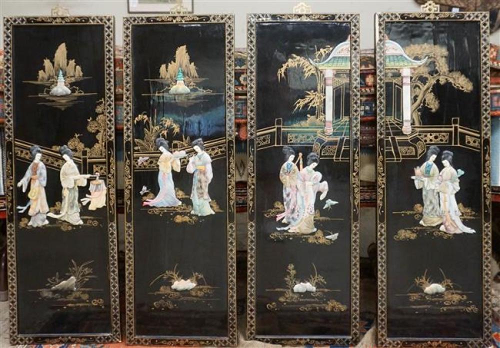 SET WITH FOUR CHINESE HARDSTONE