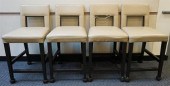 SET WITH FOUR CONTEMPORARY LEA