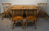 SET WITH FOUR ETHAN ALLEN 'NUT