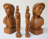 SET WITH FOUR INDONESIAN CARVE