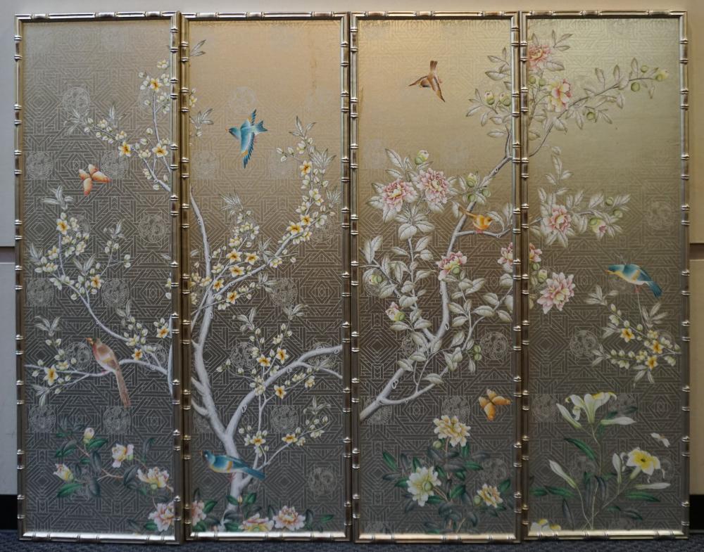 SET WITH FOUR JAPANESE BIRDS IN
