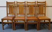 SET WITH FOUR STICKLEY ARTS &