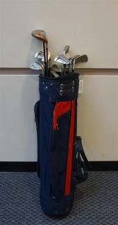 SET WITH NICKLAUS GOLF IRONS,
