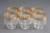 SET WITH SIX CULVER MID-CENTUR